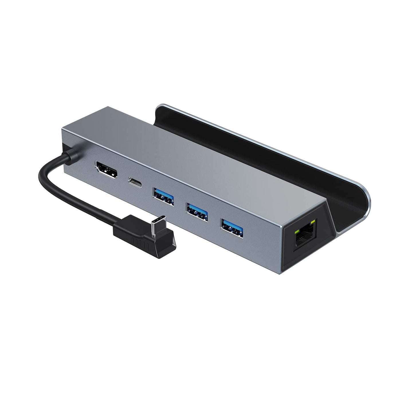 Docking Station for Steam Deck, HBAVLINK 6-in-1 Steam Deck Dock with HDMI 2.0 4K 60Hz, 3X USB 3.0, Gigabit Ethernet