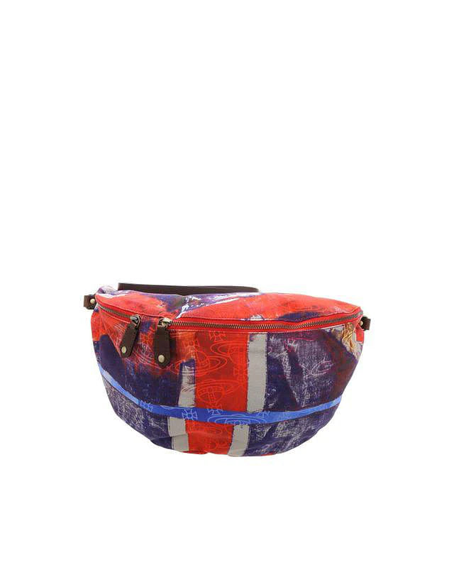 Red Nylon Belt Bag