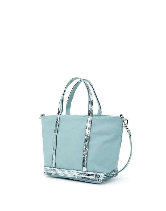 Mint Leather Tote Bag