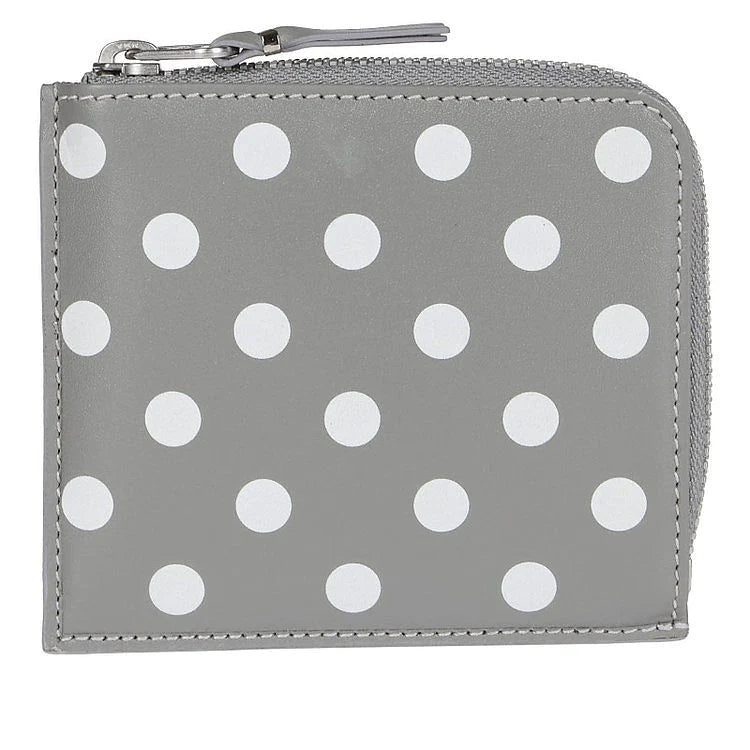 Grey Leather Bifold Wallet