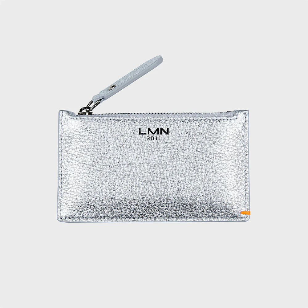 Silver Leather Coin Purse