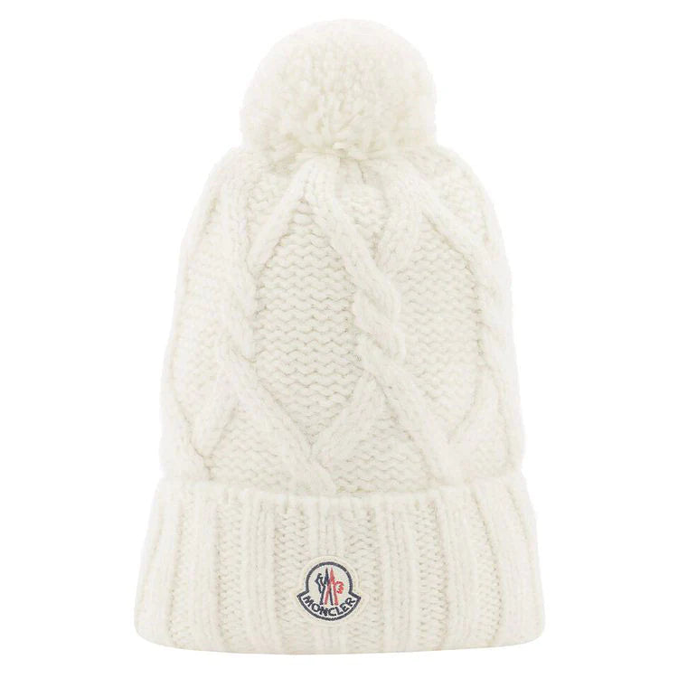 White Knit Beanie