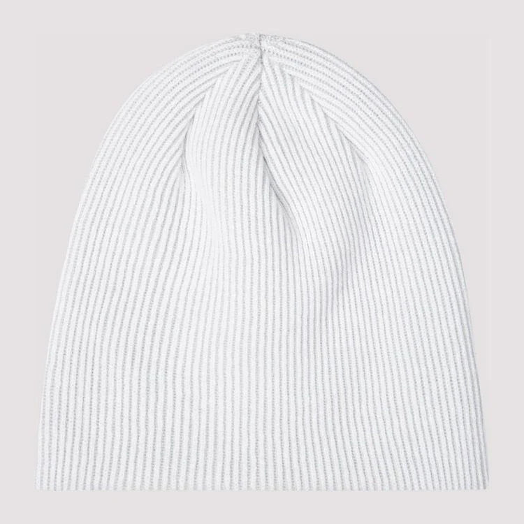 White Knit Beanie
