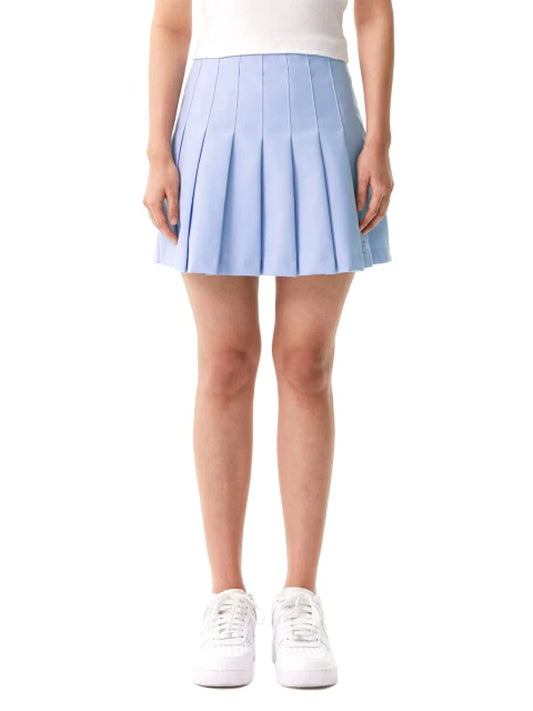 Skyblue Synthetic / Polyester Pleated Skirt