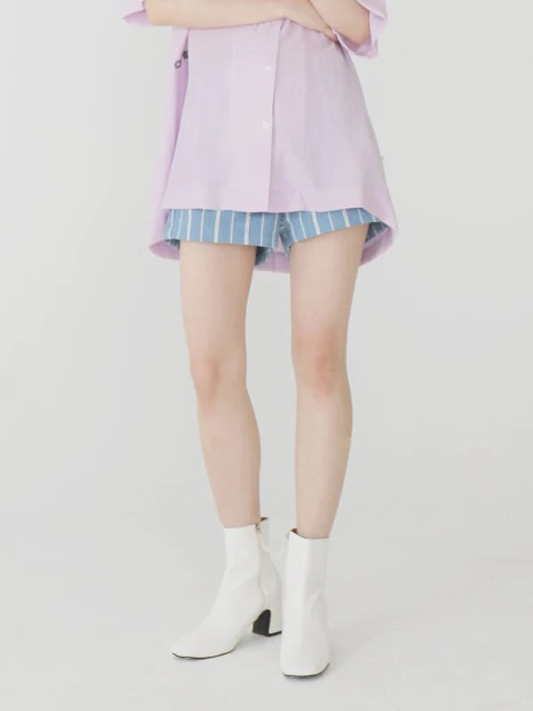 Purple Cotton Skirt