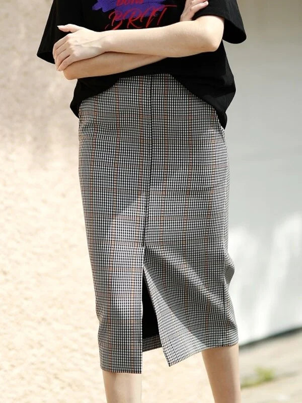 Grey Synthetic / Polyester Skirt