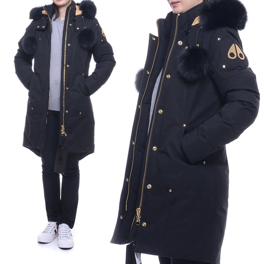 Navy Synthetic / Polyester Normal Puffer Jacket with Long Sleeves