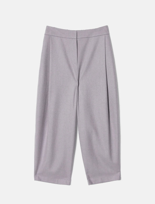 Grey Synthetic / Polyester Wide Wide Leg Pants