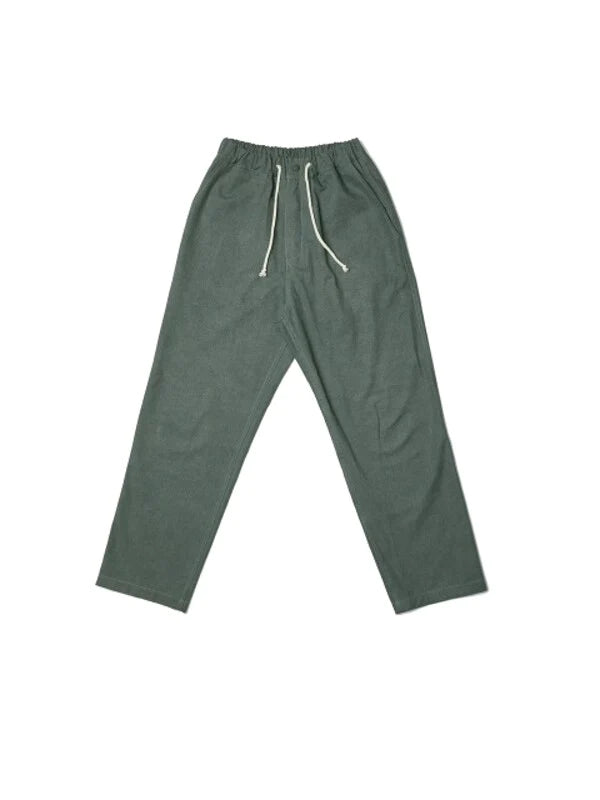 Khaki Cotton Normal Sweatpants