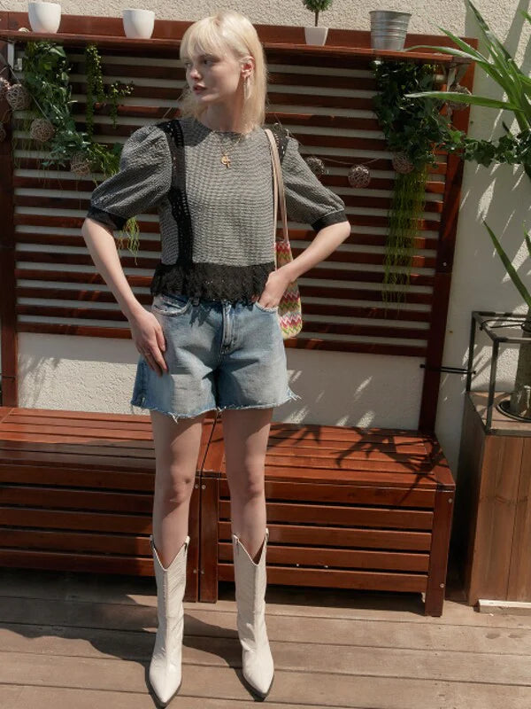 Grey Synthetic / Polyester Normal T-Shirt with Short Sleeves