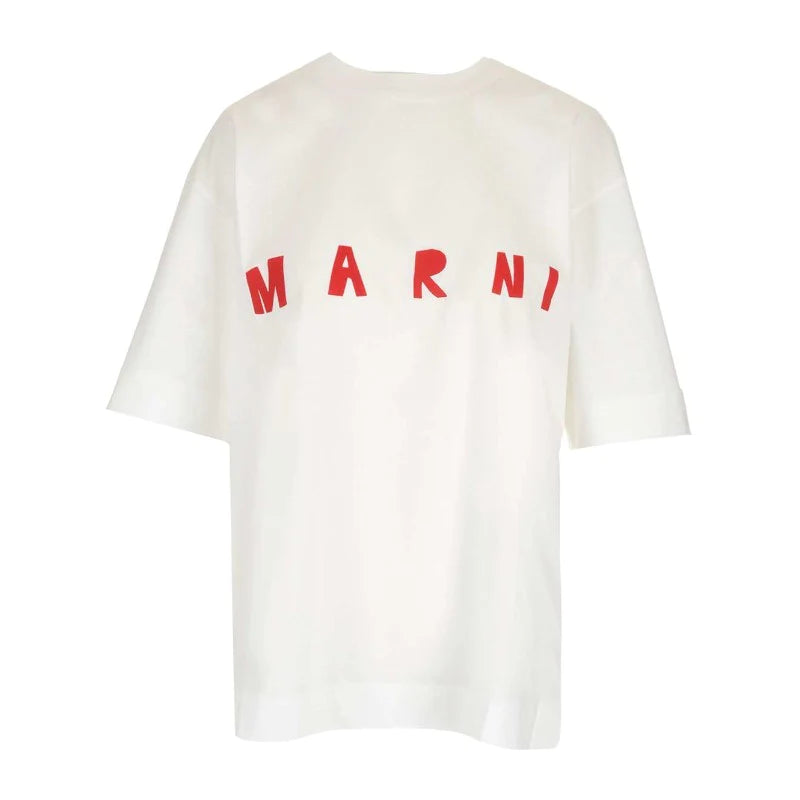 White Cotton Normal T-Shirt with Short Sleeves
