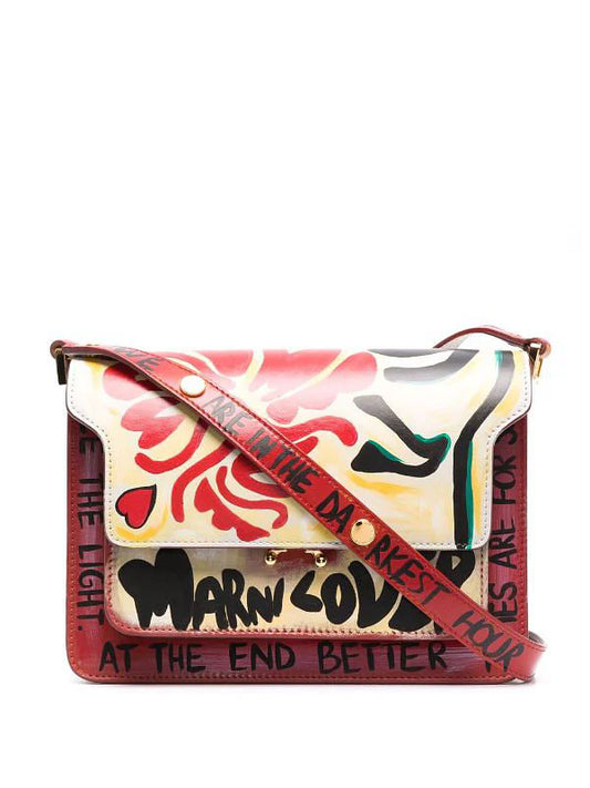Pink Leather Crossbody Bag