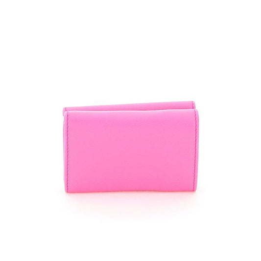 Pink Leather Bifold Wallet