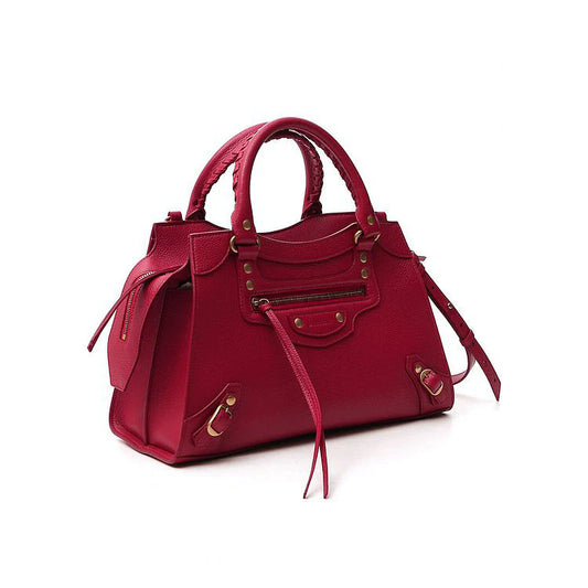 Wine Leather Tote Bag