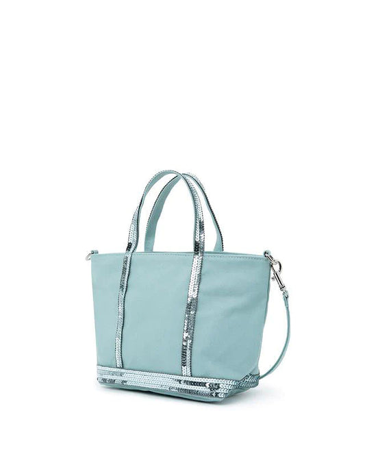 Mint Leather Tote Bag