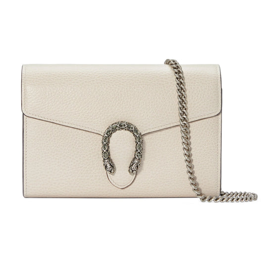 White Leather Crossbody Bag