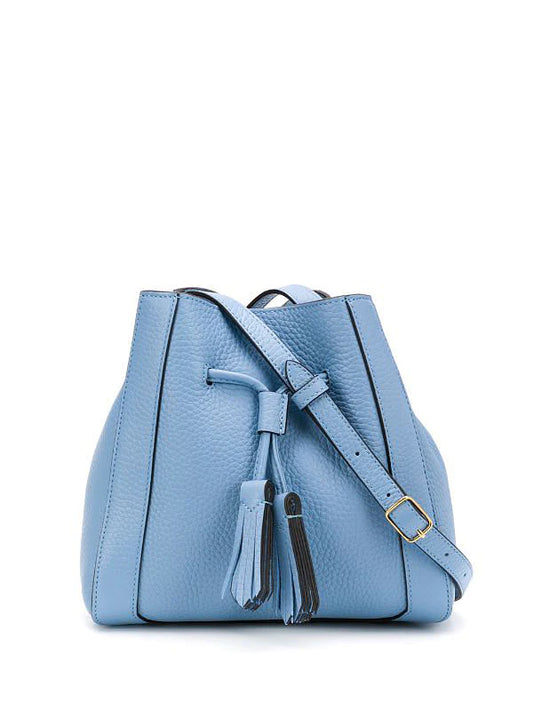 Skyblue Leather Crossbody Bag