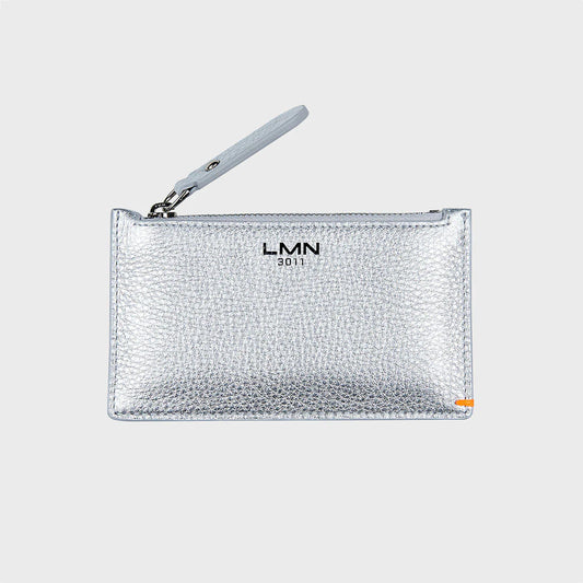Silver Leather Coin Purse
