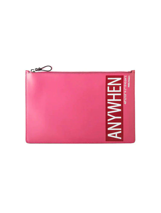 Pink Leather Pouch