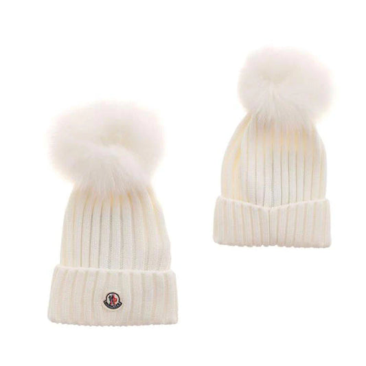 White Knit Beanie