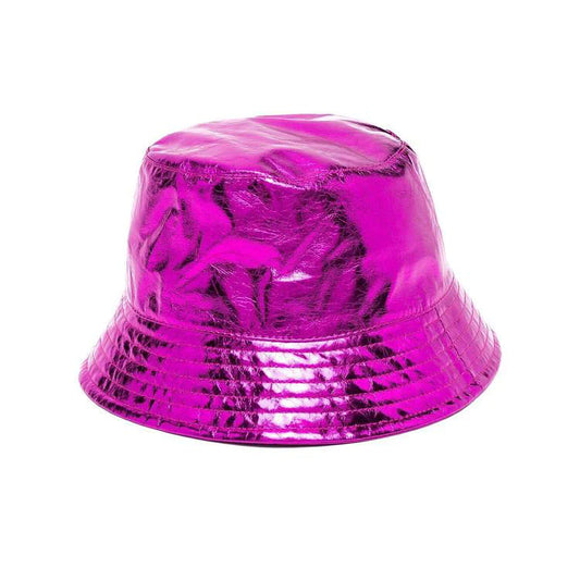 Pink Nylon Bucket Hat