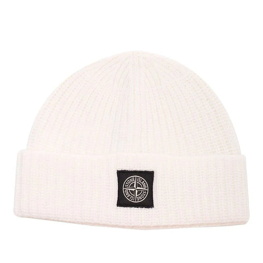 White Knit Beanie