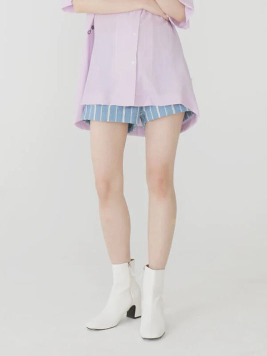 Purple Cotton Skirt