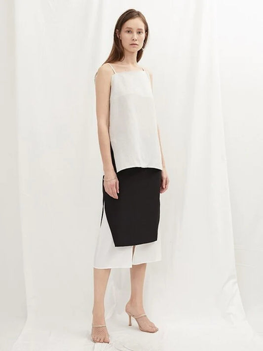 White Synthetic / Polyester Skirt