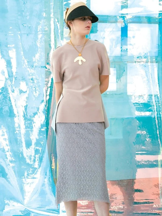 Grey Knit Skirt