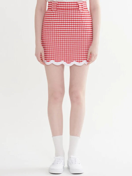 Red Cotton Skirt