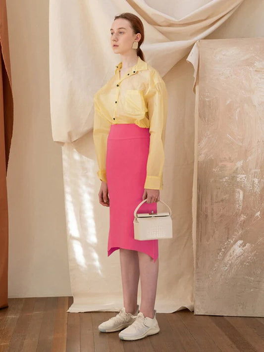 Pink Synthetic / Polyester Skirt