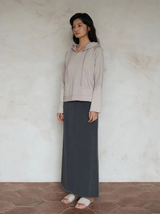 Grey Denim Denim Skirt