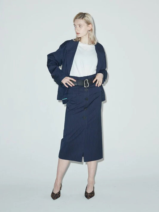 Navy Cotton Skirt