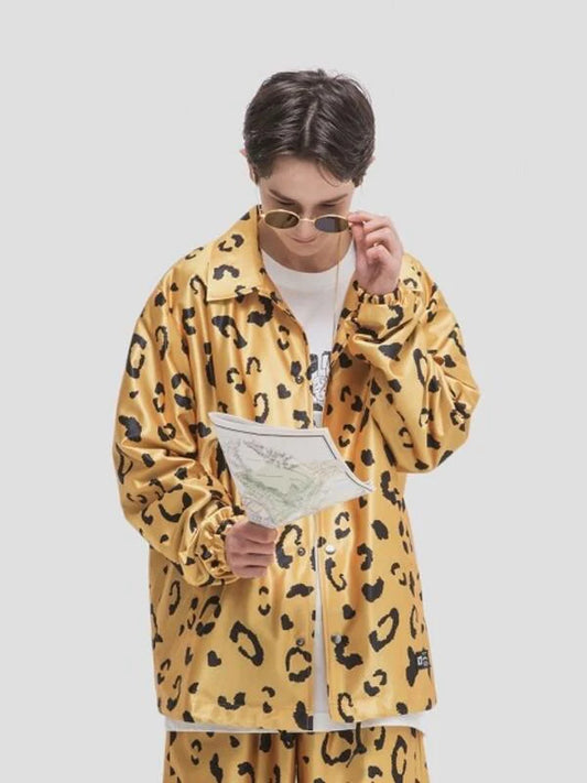 Yellow Synthetic / Polyester Oversized Windbreaker with Long Sleeves