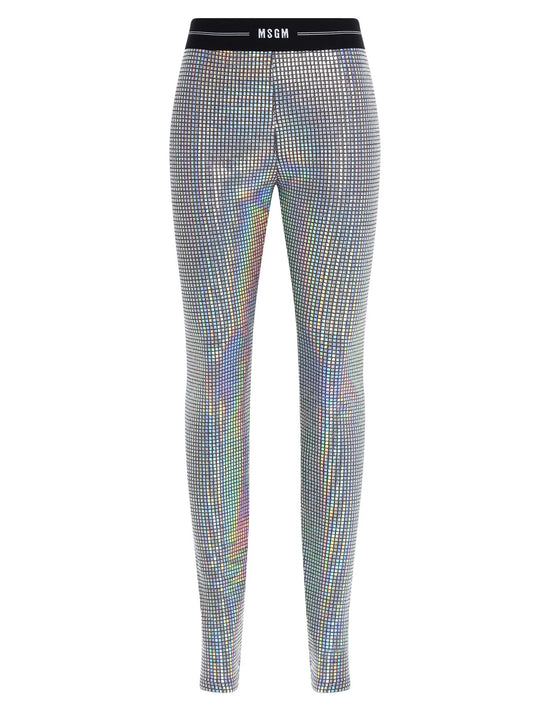 Grey Spandex Skinny Leggings
