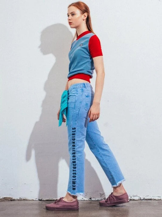 Skyblue Denim Normal Jeans