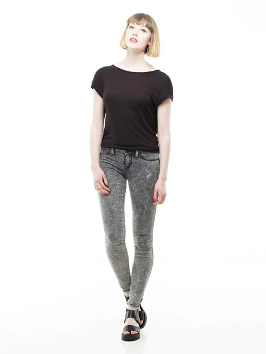 Grey Denim Skinny Jeans