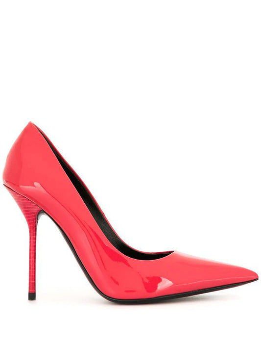 Red Leather Pumps