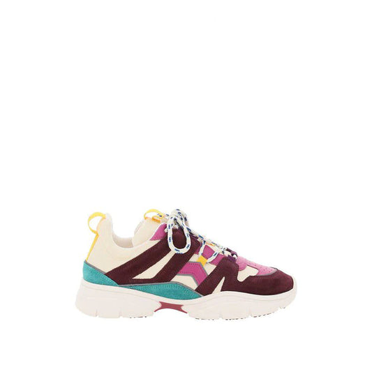 Wine Suede Sneakers