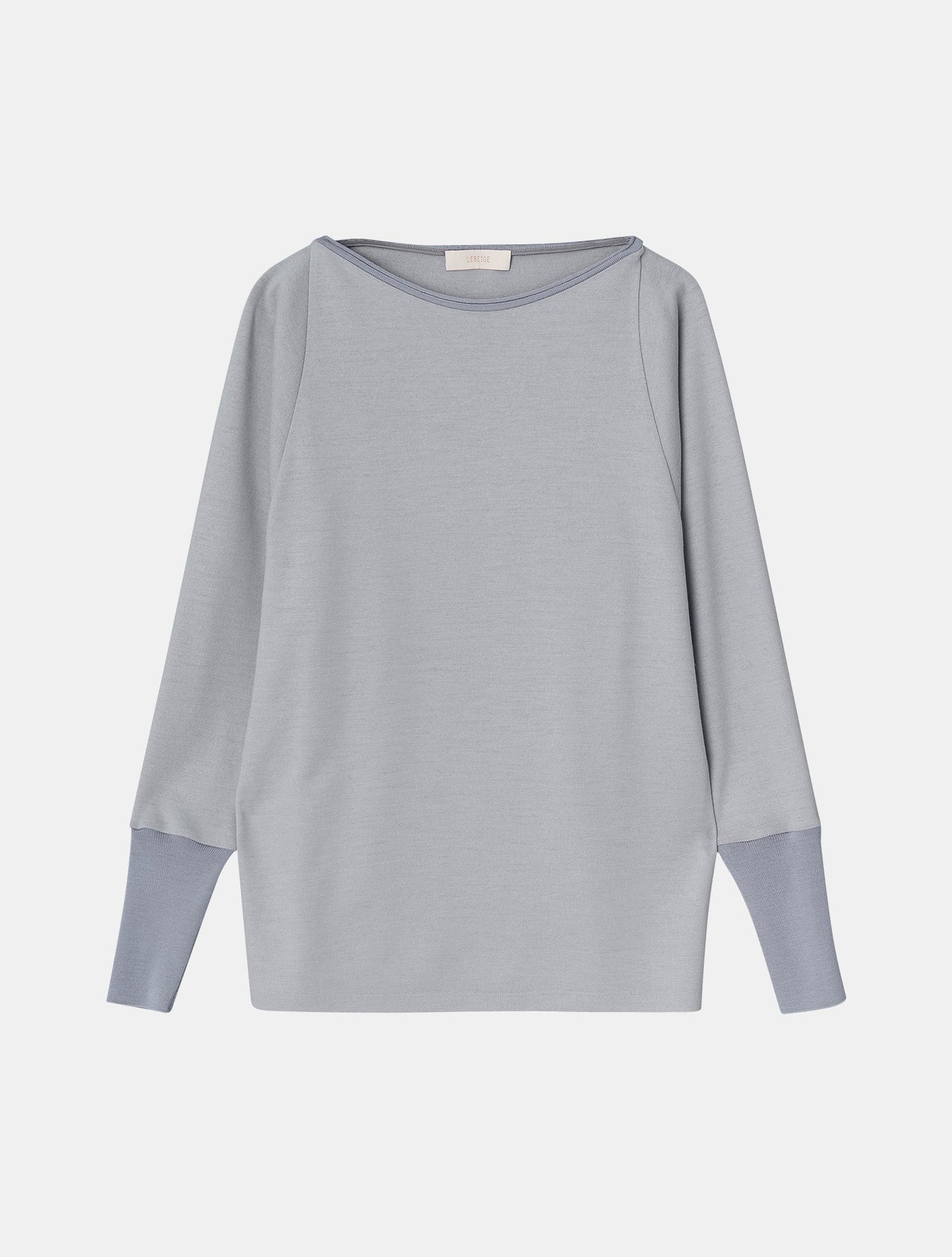 Grey Cotton Normal T-Shirt with Long Sleeves