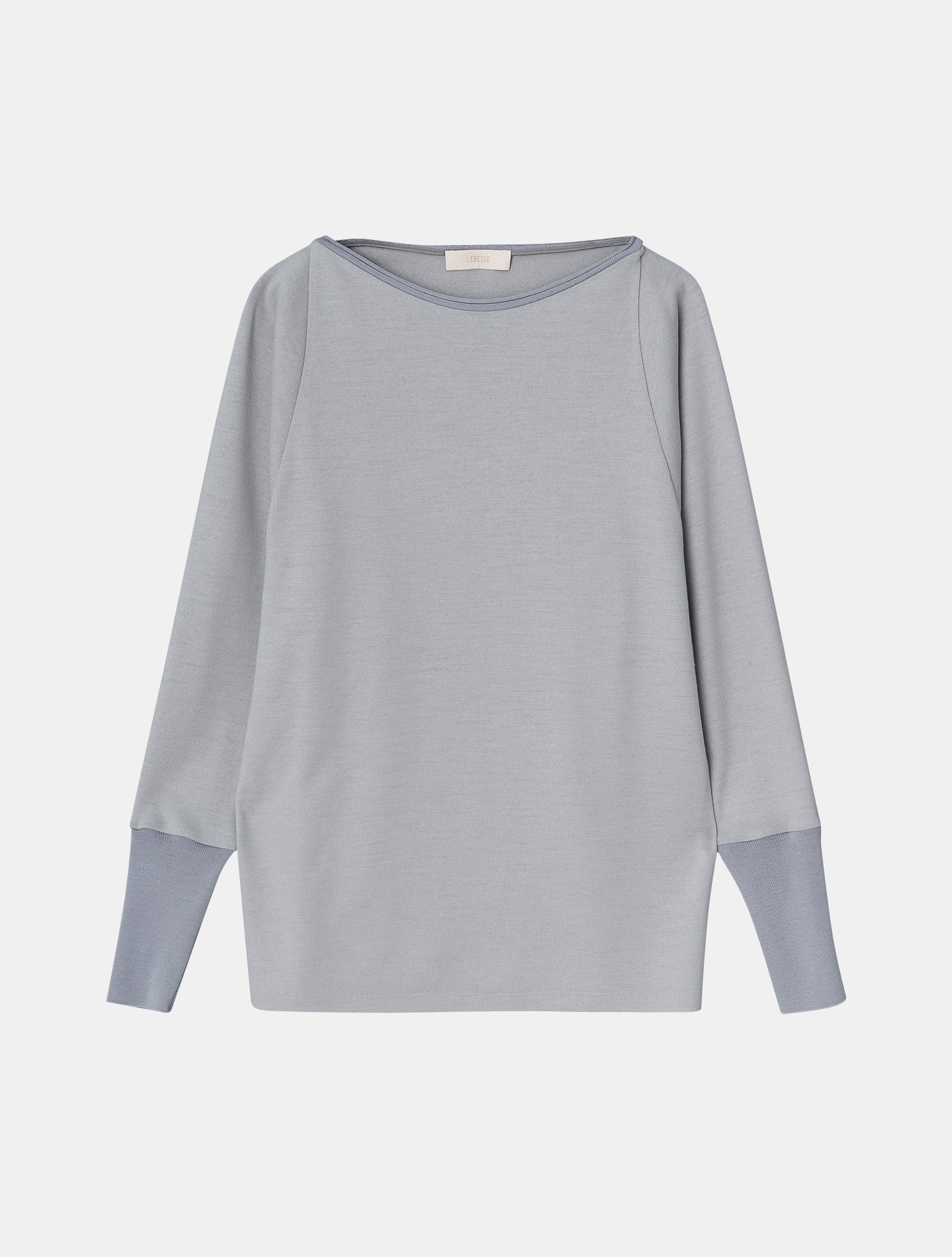 Grey Cotton Normal T-Shirt with Long Sleeves
