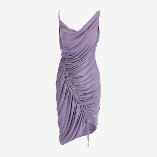 Purple Jersey Sarong Skirt