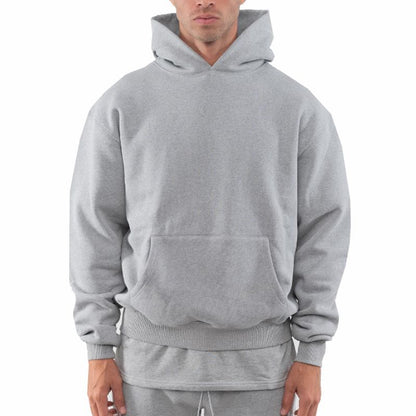 Custom Hoodies Men's 100% Cotton Heavy Weight Luxury Quality Puff Printing Oversized Streetwear Pullover Hoodies For Men